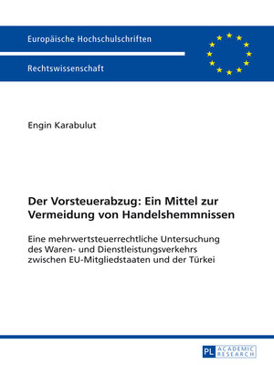 cover image of Der Vorsteuerabzug